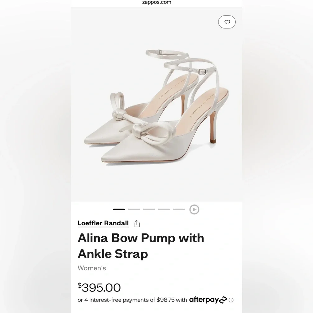 Loeffler Randall bridal Alina Heels with Bow Detail
